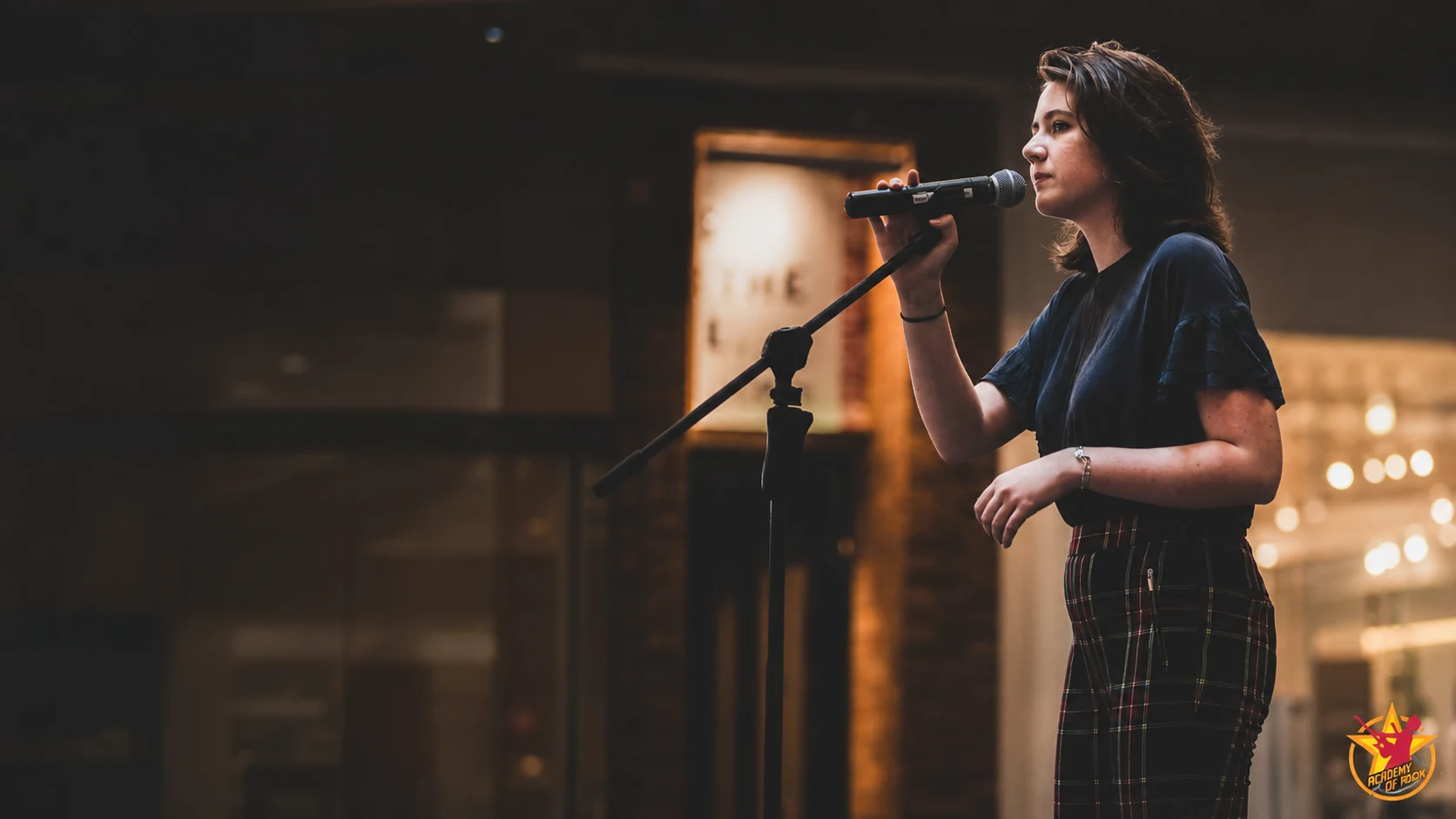 Academy of Rock vocalist performing